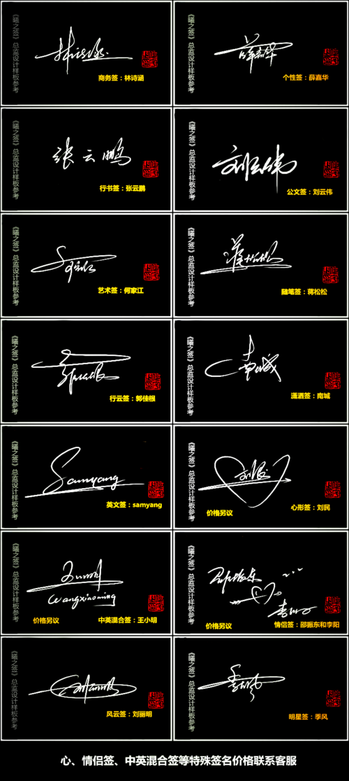 六种艺术签名（艺术签名字怎么写）
