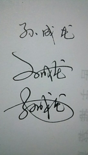 孙成龙艺术签名（孙龙个性签名）